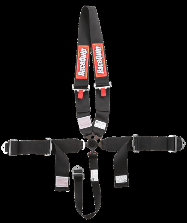 RaceQuip racing harness 3 inch 2 inch SFI 16.1 black red adjustable 748008RQP