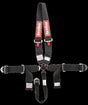 RaceQuip racing harness 3 inch 2 inch SFI 16.1 black red adjustable 748008RQP
