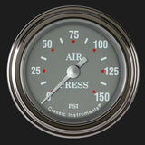 Silver Gray 2 1/8" Air Pressure Gauge SG118SLF