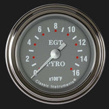 Silver Gray 2 1/8" Exhaust Gas Temp. Gauge SG198SLF