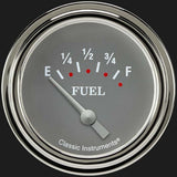 Silver Gray 2 5/8" Fuel Gauge SG209SLF