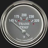 Silver Gray 2 5/8" Transmission Temperature Gauge SG227SLF