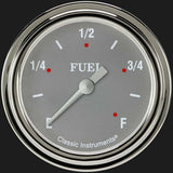 Silver Gray 2 5/8" Fuel Gauge SG309SLF