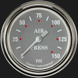 Silver Gray 2 5/8" Air Pressure Gauge SG318SLF