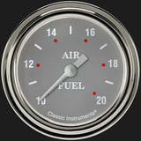 Silver Gray 2 5/8" Air Fuel Ratio Gauge SG394SLF