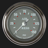 Silver Gray 2 1/8" Air Pressure Gauge SG118SLF