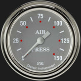 Silver Gray 2 5/8" Air Pressure Gauge SG318SLF