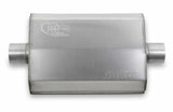 Hooker Maximum Flow Single 2-1/2" Center Inlet, Single 2-1/2" Center Outlet, Muffler 21614HKR stainless steel