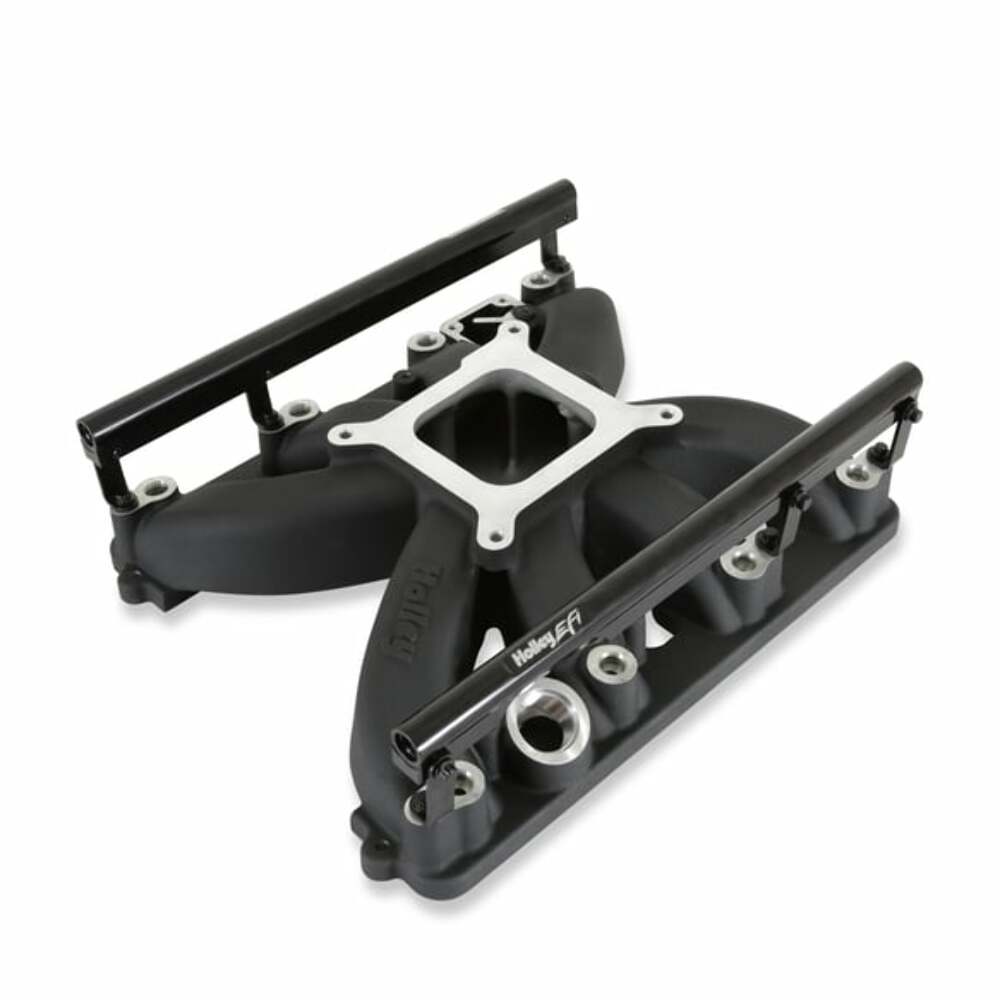 Holley Single plane intake manifold for Gen III Hemi, EFI Black 300-930BK