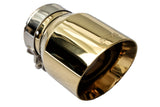 t Single Round Double Wall Slant Cut Tip Miami Gold Bolt-On-MIA-GL2 Modern Day Muffler and Brakes