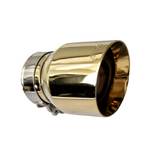 t Single Round Double Wall Slant Cut Tip Miami Gold Bolt-On-MIA-GL2 Modern Day Muffler and Brakes
