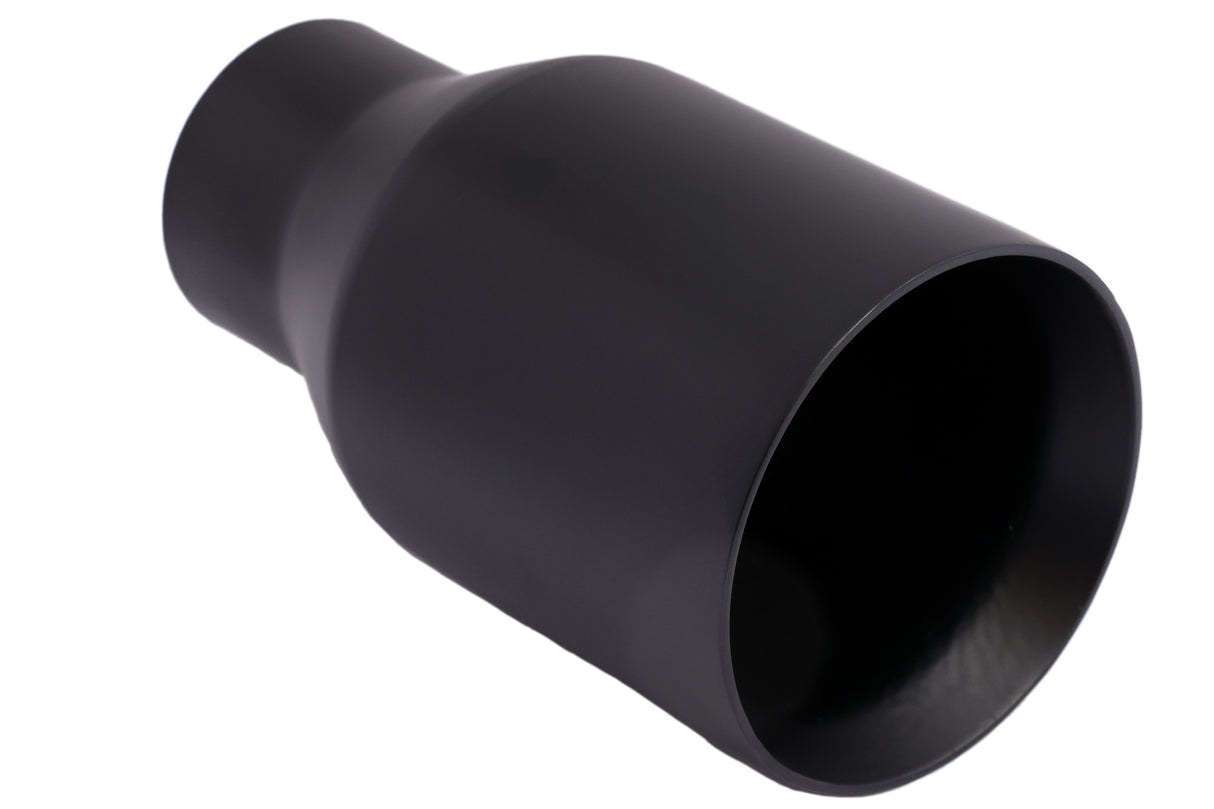 t Single Round Double Wall Straight Cut Tip Matt Black-T2631SBK Modern Day Muffler and Brakes