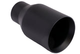 t Single Round Double Wall Straight Cut Tip Matt Black-T2631SBK Modern Day Muffler and Brakes