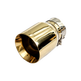 t Single Round Double Wall Straight Cut Tip Miami Gold Bolt-On-MIA-GL6 Modern Day Muffler and Brakes