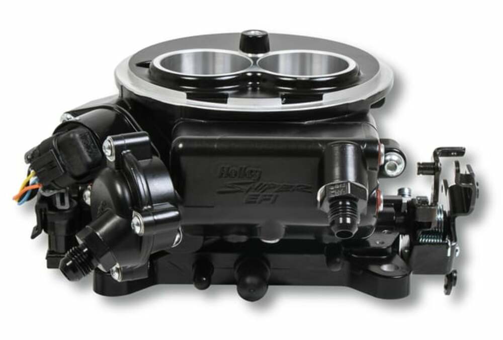 t Sniper 2300 EFI Master Kit - BLACK 2 Barrel Self-Tuning 550-850K 350HP Fuel Pump Holley Sniper EFI