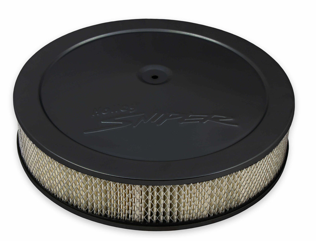t Sniper Air Cleaner Assembly, 14 x 3 - Black Finish - 120-531 Holley Sniper EFI