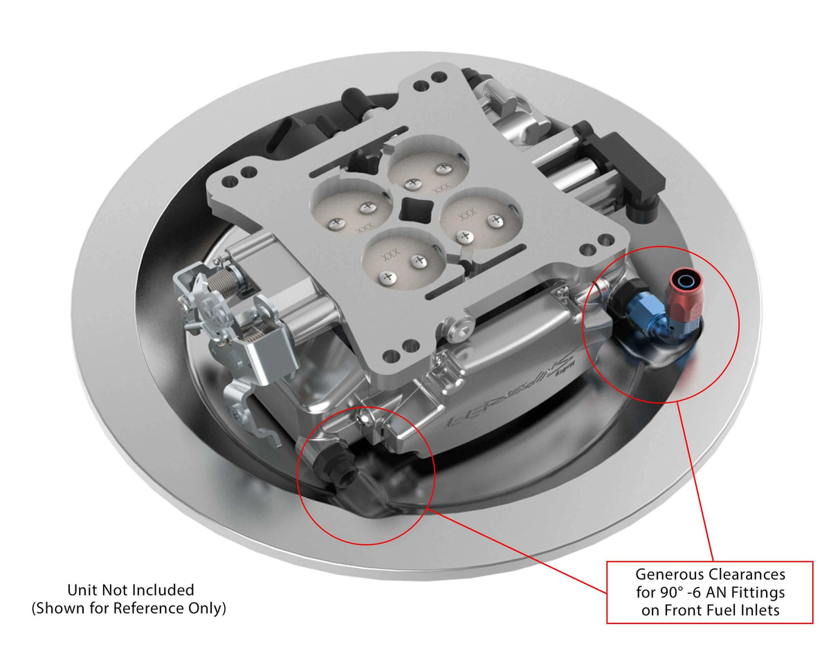 Holley EFI Sniper EFI Air Cleaner Drop Base - Chrome - 120-510