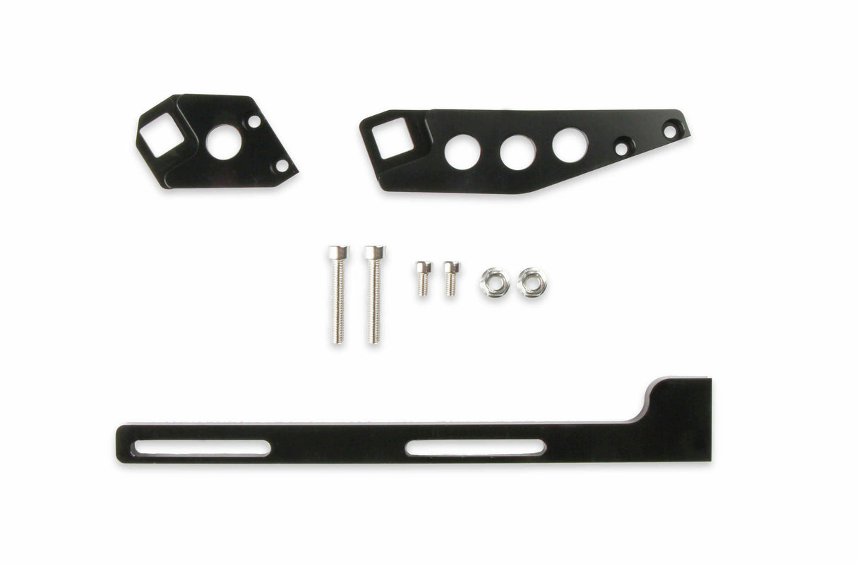 Holley EFI Sniper EFI Cable Bracket Kit - 870019 black aluminum