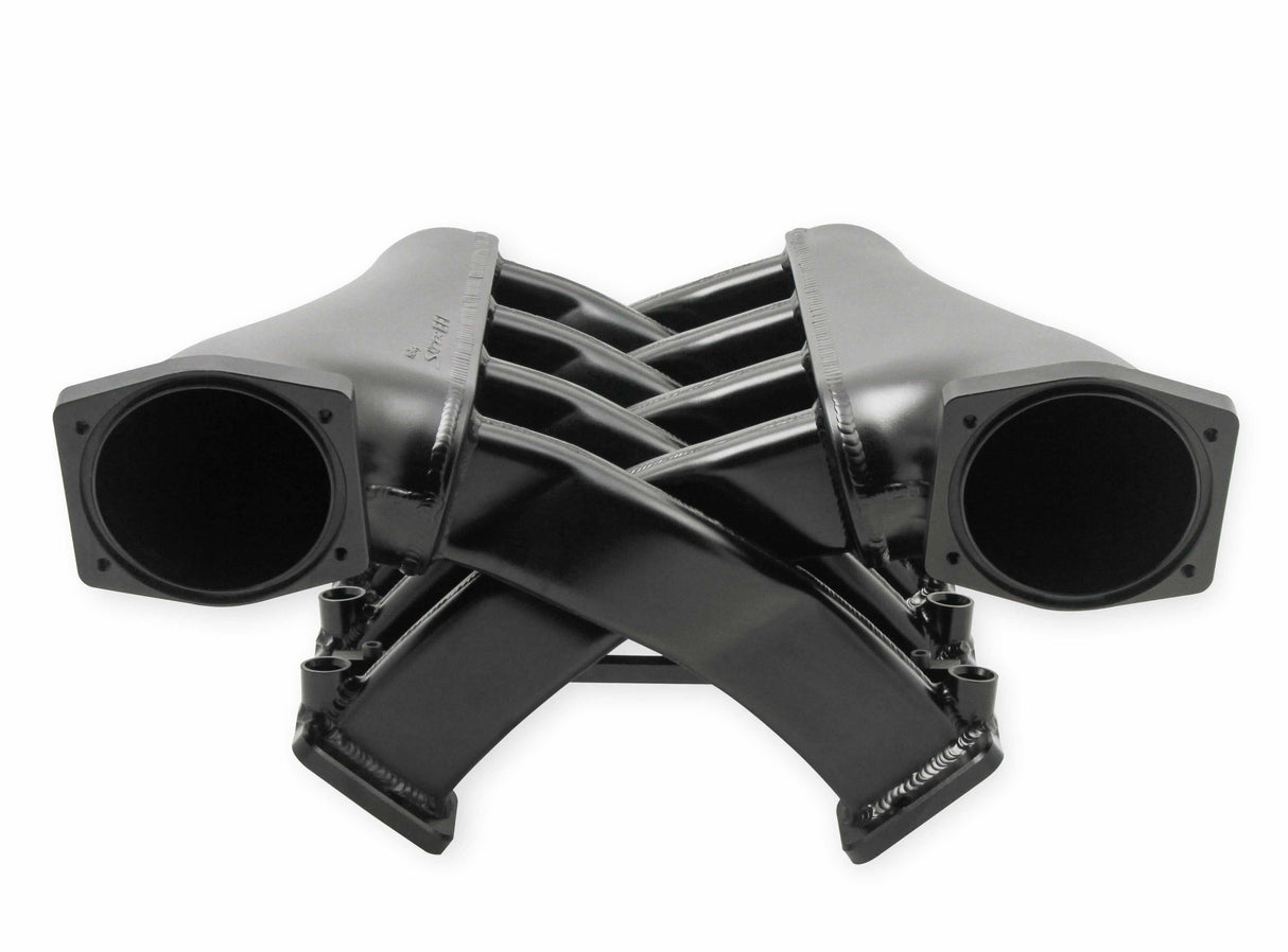 Holley EFI Sniper EFI Intake Manifold Dual Plenum 102mm and Fuel Rail Kit - Black - 822242 black aluminum