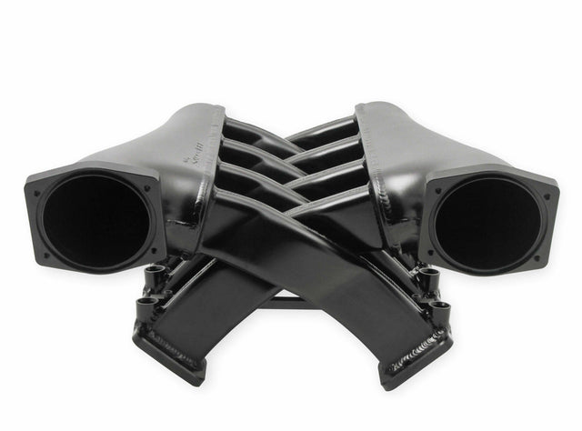 Holley EFI Sniper EFI Intake Manifold Dual Plenum 102mm and Fuel Rail Kit - Black - 822242 black aluminum