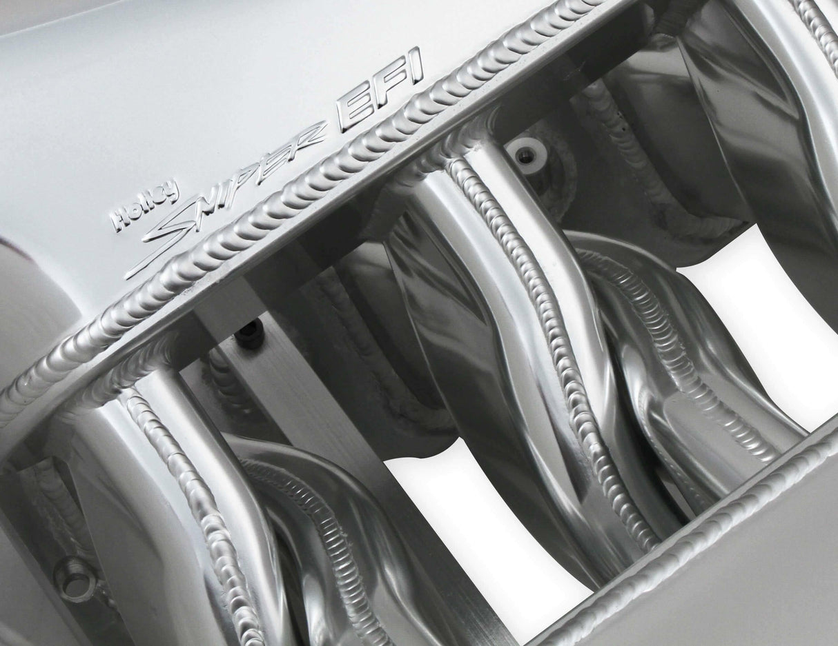 Holley EFI Sniper EFI Intake Manifold Dual Plenum 102mm and Fuel Rail Kit - Silver - 820241