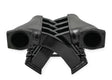 Holley EFI Sniper EFI Intake Manifold Dual Plenum 92mm and Fuel Rail Kit Black - 822202 black aluminum