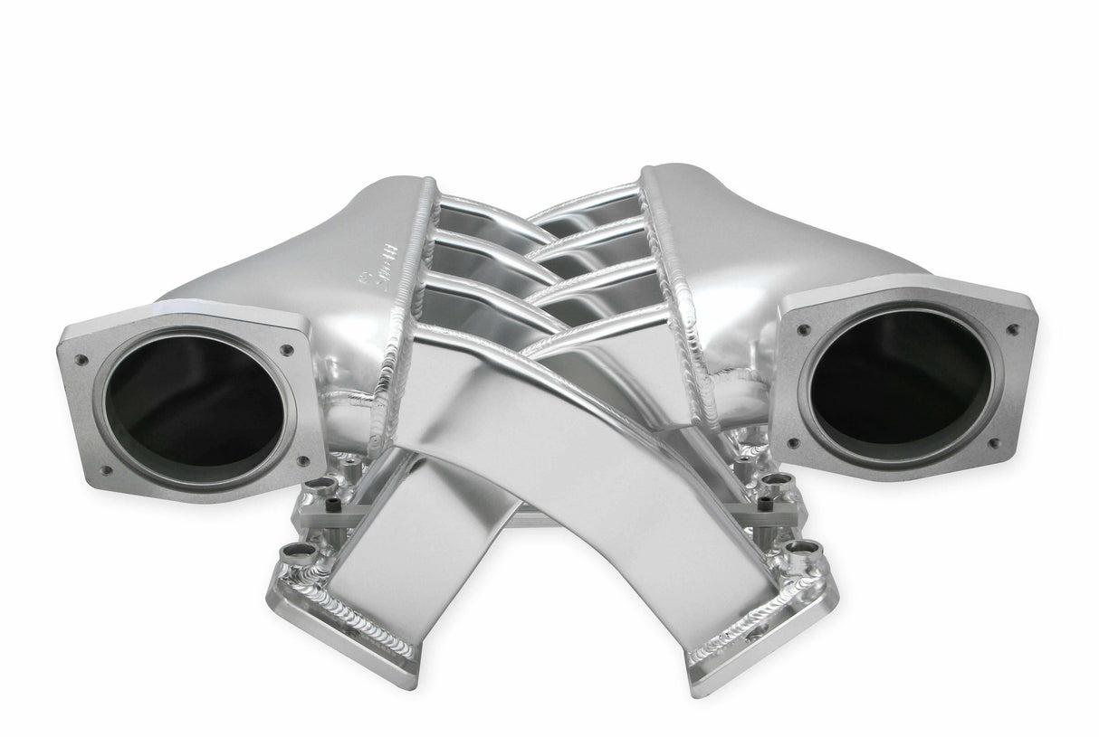 Holley EFI Sniper EFI Intake Manifold Dual Plenum 92mm and Fuel Rail Kit - Silver - 820201 black polished aluminum