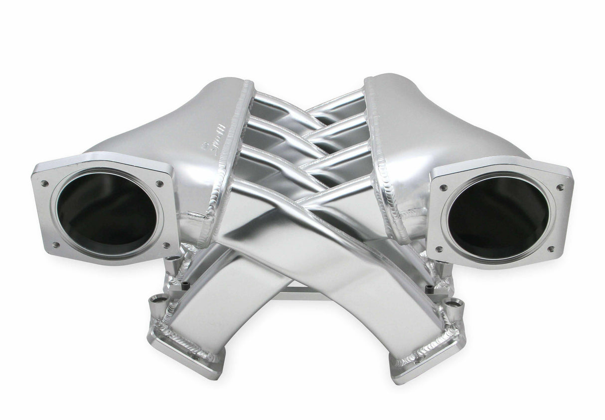 Holley EFI Sniper EFI Intake Manifold Dual Plenum 92mm and Fuel Rail Kit - Silver - 822201 black polished aluminum