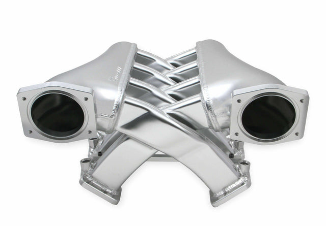 Holley EFI Sniper EFI Intake Manifold Dual Plenum 92mm and Fuel Rail Kit - Silver - 822201 black polished aluminum
