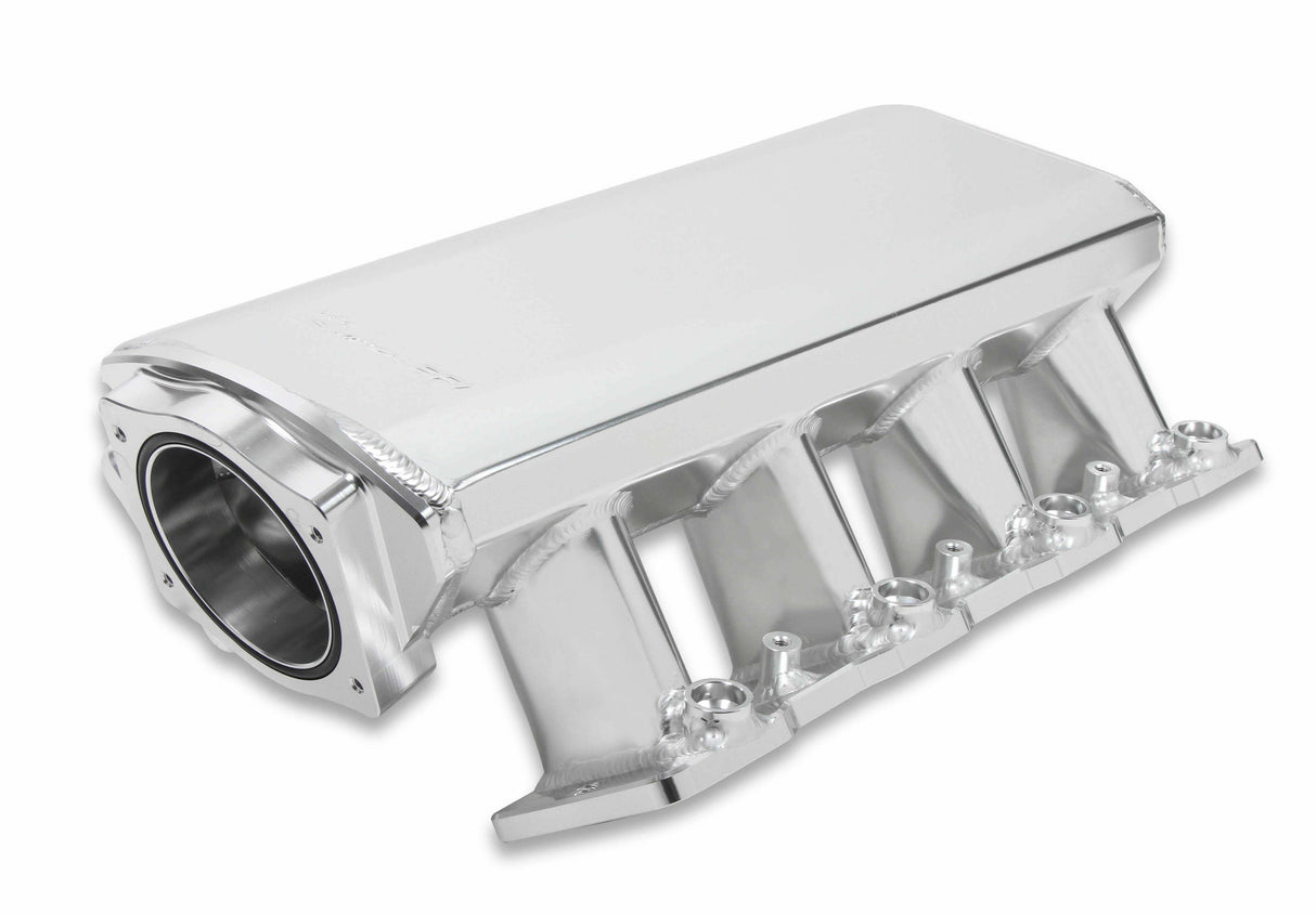 Holley EFI Sniper EFI Low-Profile Sheet Metal Fabricated Intake Manifold - 820101-1 for Corvette polished aluminum