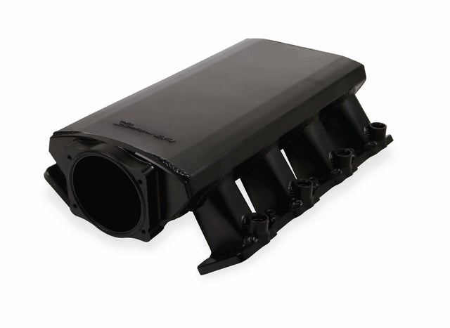 Holley EFI Sniper EFI Low-Profile Sheet Metal Fabricated Intake Manifold - 820112-1 for Corvette black aluminum