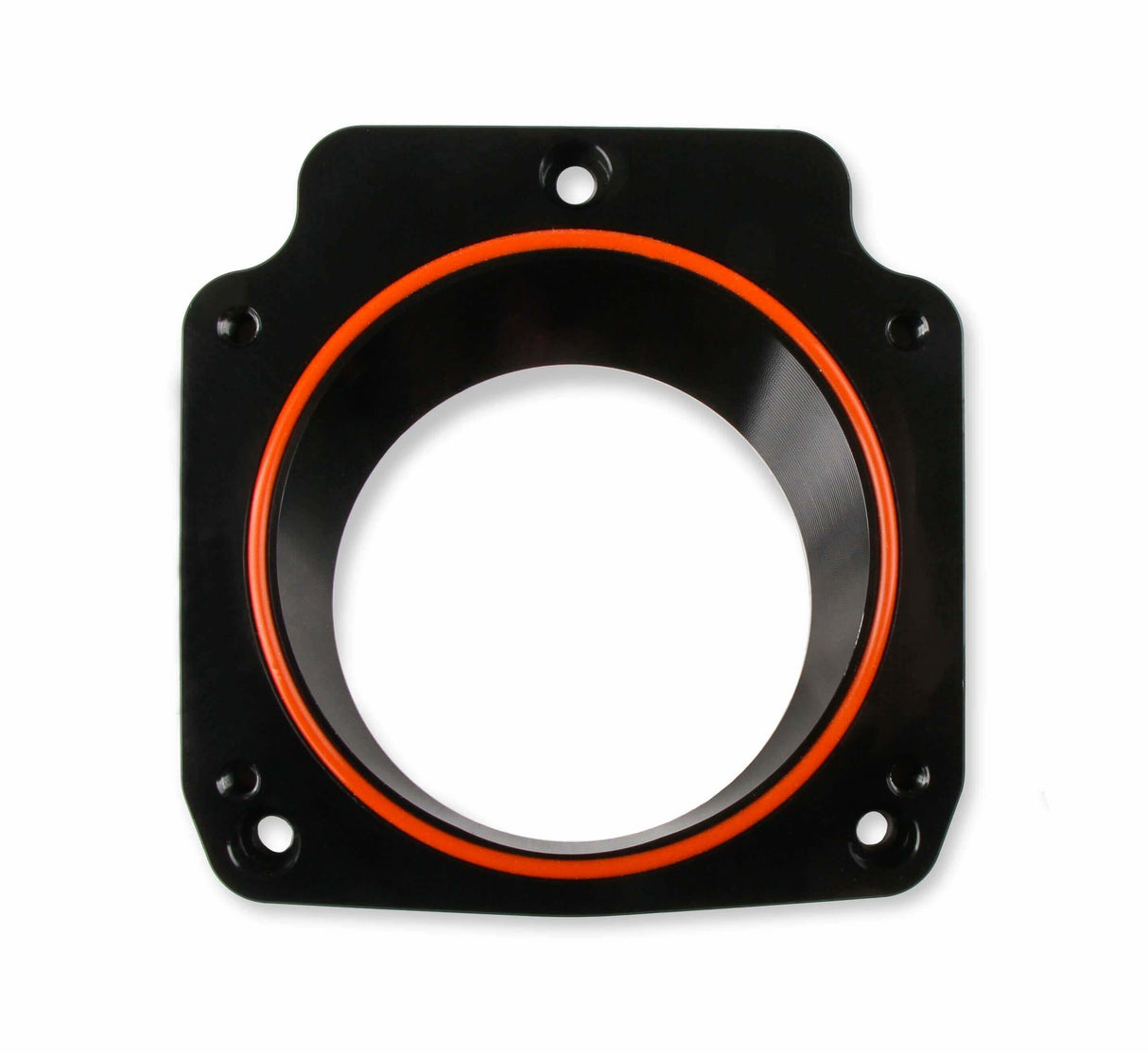 Holley EFI Sniper EFI Throttle Body Adapter Plate - 860020 black aluminum