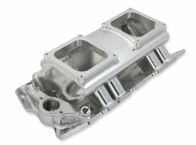Holley EFI Sniper Sheet Metal Fabricated Intake Manifold Big Block Chevy - 835171 for 1970-1971 Chevy Corvette black aluminum