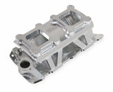 Holley EFI Sniper Sheet Metal Fabricated Intake Manifold Small Block Chevy - 825071 for 1970-1971 Chevy Firebird black aluminum