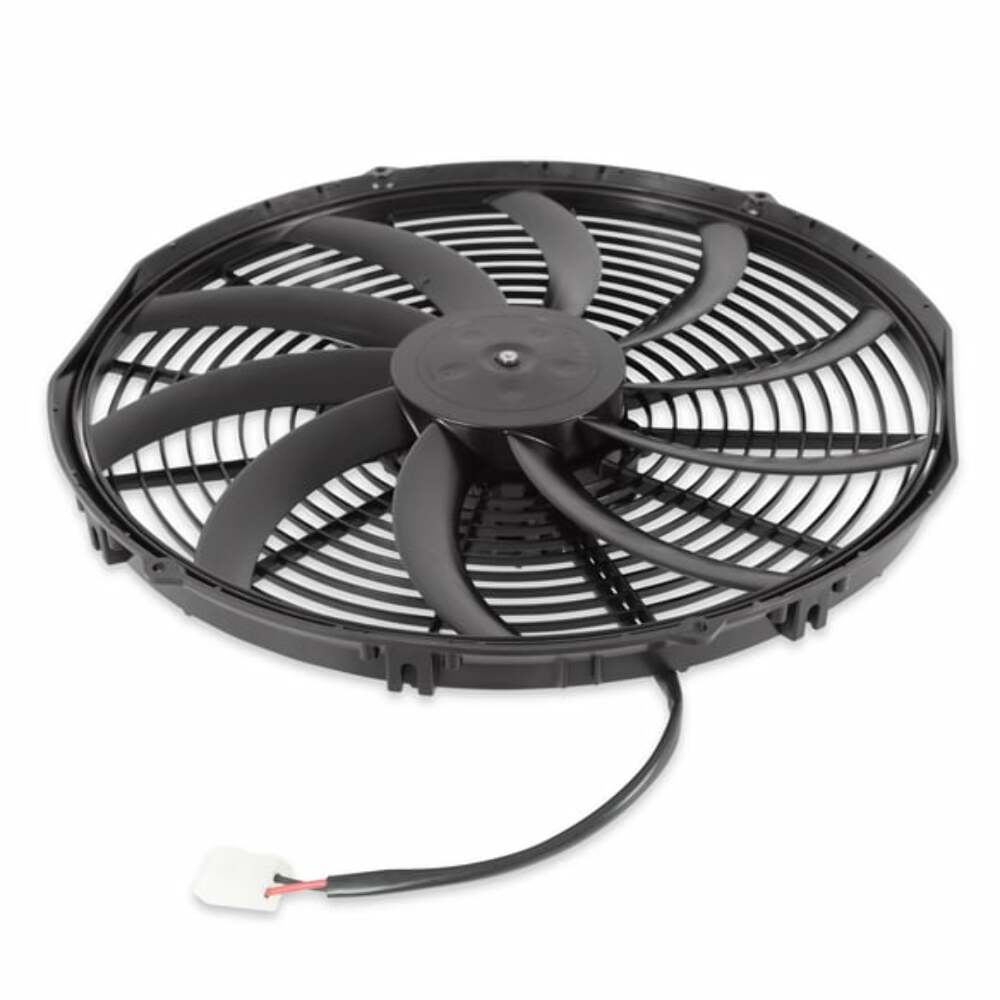 SPAL 16 inch high performance puller electric cooling fan 2024 CFM curved blade 30102049
