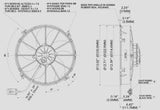 SPAL 12 inch high performance puller electric cooling fan 1870 CFM 30103202