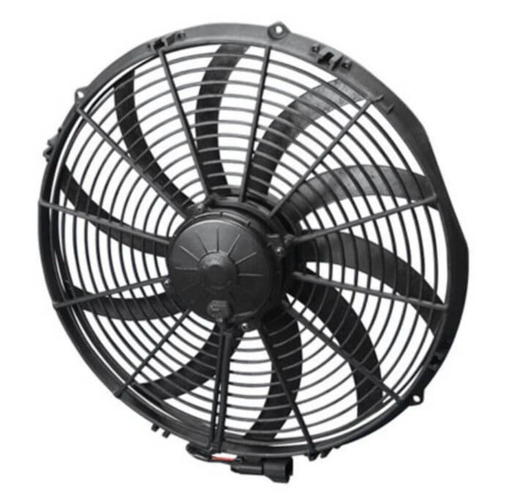 SPAL 16 inch high performance puller electric cooling fan 2467 CFM curved blade 30102113