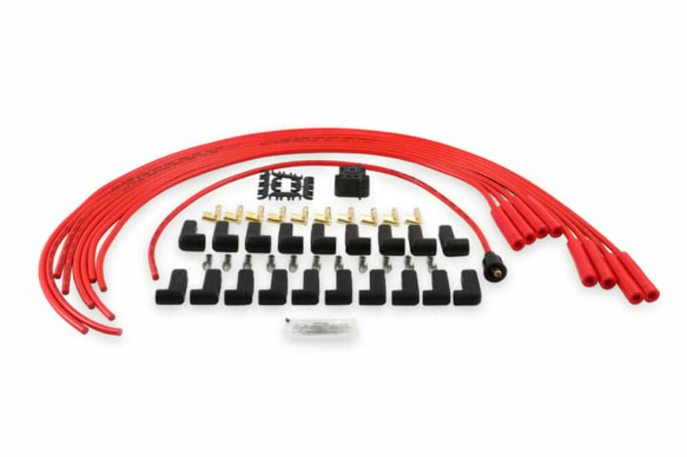 Spark Plug Wire Set for 1971-1972 Ford Mustang V8 red blue