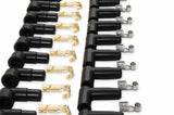 t Spark Plug Wire Set - 8mm - Yellow with Orange 90 Deg Boots - 4041 Accel