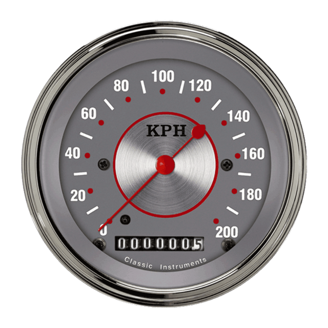 Silver Series 3 3/8" Speedometer SS59SLF