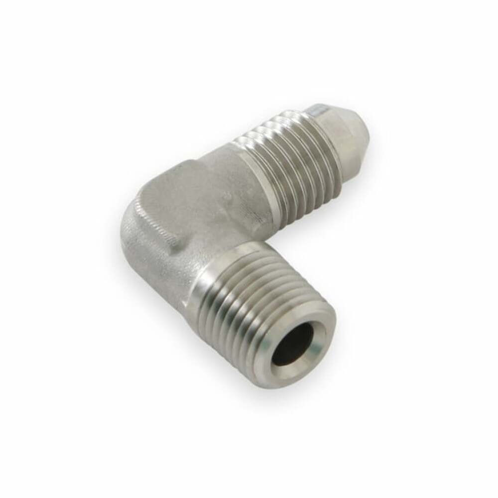 Earls 90 Degree Elbow Male AN -3 to 1/8 NPT - Stainless Steel - SS982203ERL