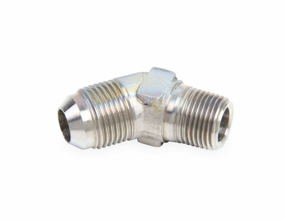 Earls 45 Degree Elbow Male AN -3 to 1/8 NPT - Stainless Steel - SS982303ERL