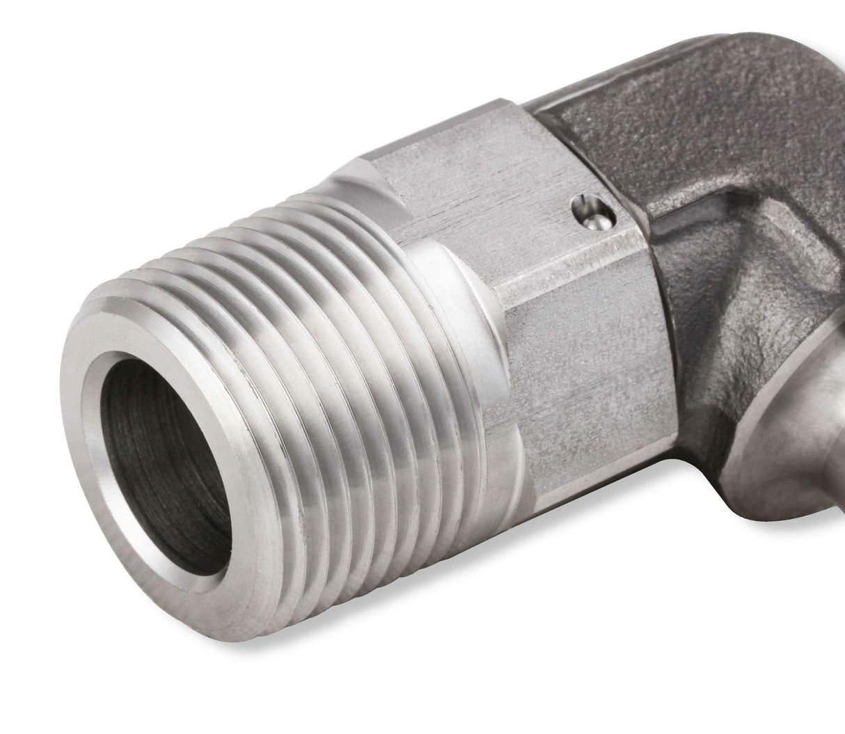 90 Degree 5/8 Hose to 3/4 NPT Male Elbow - with Swivel - SS988409ERL AN fitting