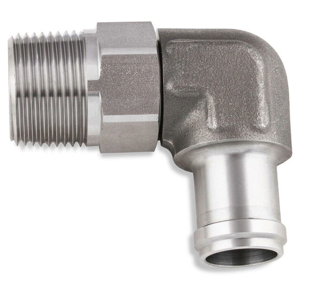 90 Degree 3/4 Hose to 3/4 NPT Male Elbow - with Swivel - SS988412ERL AN fitting stainless steel