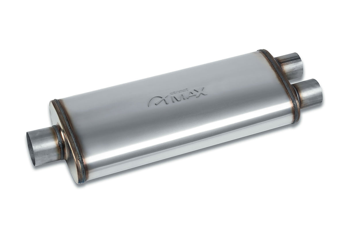 Straight Through Muffler-Stainless SM11588-JHPR - Street Series