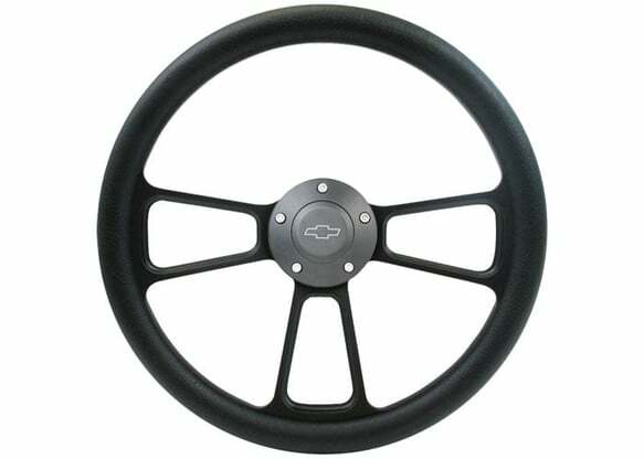 Fits 1969 Chevrolet Blazer; Steering Wheel-Custom-Black-Bowtie STRF8BB160-69