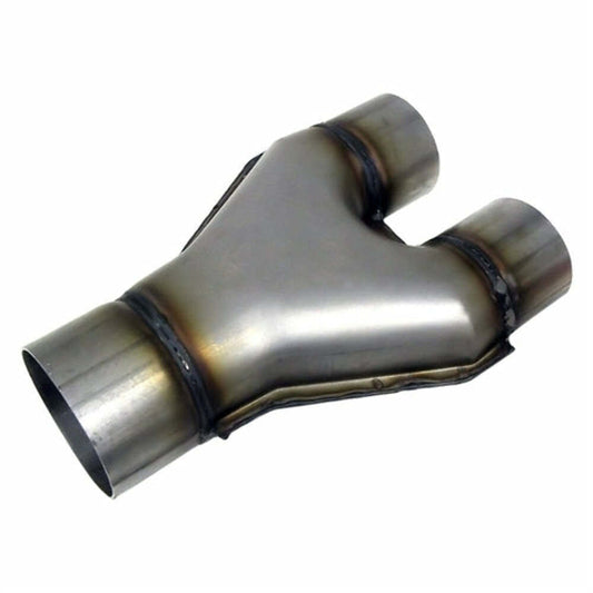 Jones Exhaust SU4-3SS Stainless Steel Stamped Y-Pipe 2.5 Single Pipe , 2.25 Dual Pipes