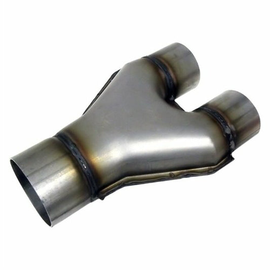 Jones Exhaust SU4-4SS Stainless Steel Stamped Y-Pipe 2.5 Single Pipe , 2.5 Dual Pipes