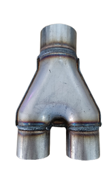 Jones Exhaust SU6-4SS Stainless Steel Stamped Y-Pipe 3 Single Pipe, 2.5 Dual Pipes