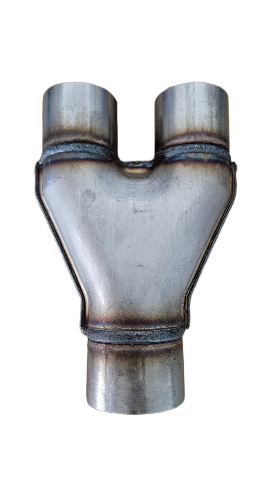 Jones Exhaust SU6-4SS Stainless Steel Stamped Y-Pipe 3 Single Pipe, 2.5 Dual Pipes